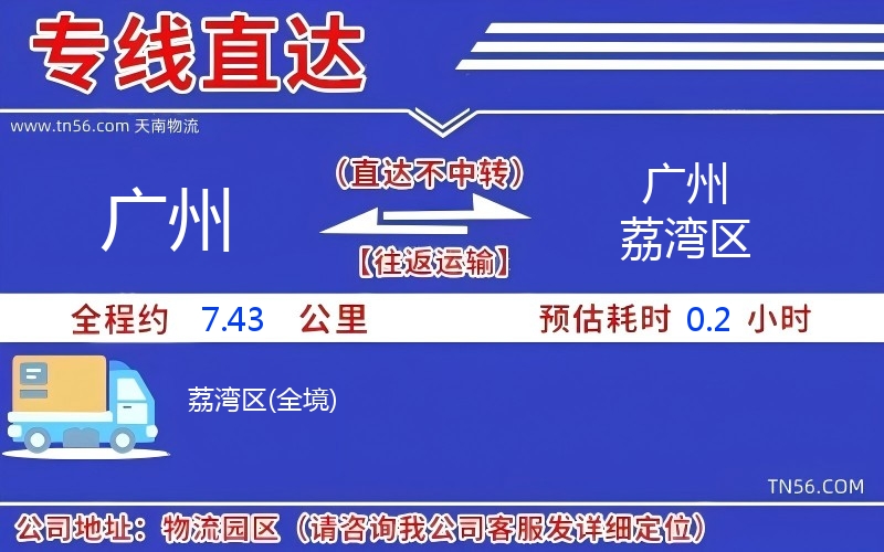 广州到广州荔湾区物流公司