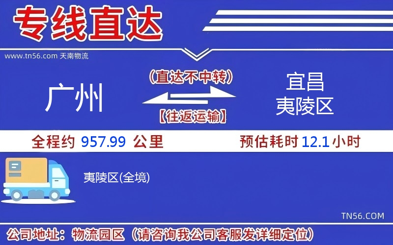 广州到宜昌夷陵区物流公司