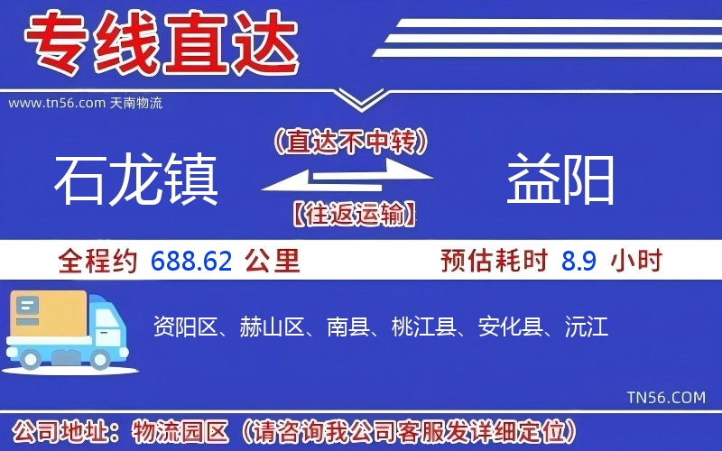 石龙镇到益阳物流公司 石龙镇到益阳物流公司