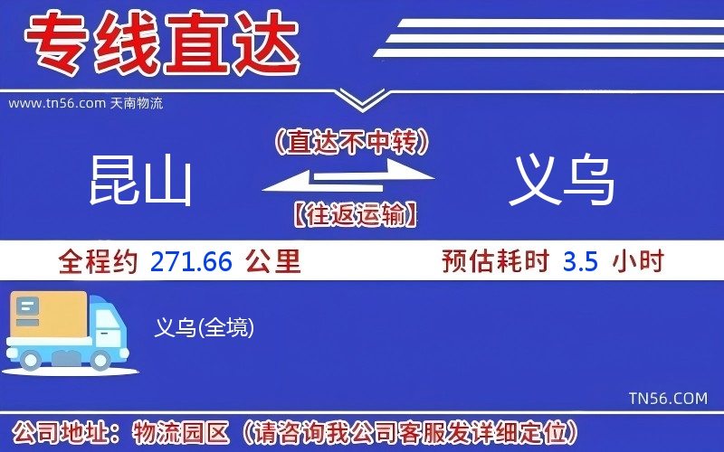 昆山到义乌物流公司